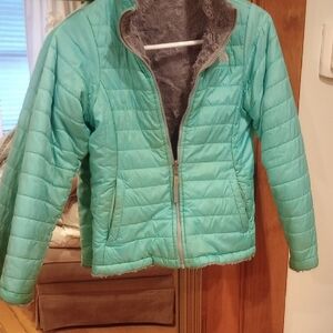 Women's Teal Quilted Jacket
